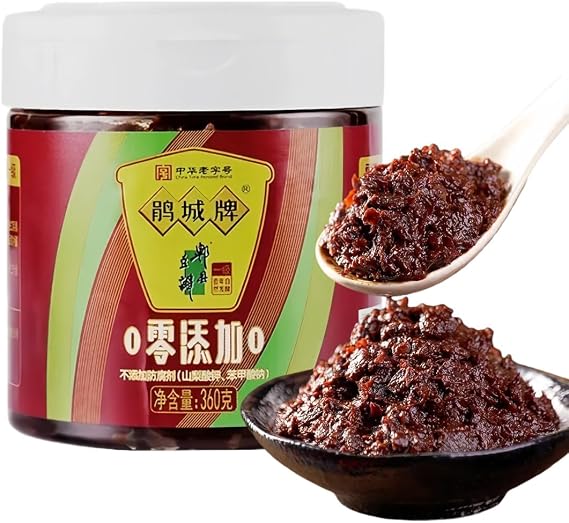 Chinese Doubanjiang Fermented Bean Paste - 360g (1 Jar) - Sichuan Style Spicy Broad Bean Sauce for Stir-Fry, Braised Dishes & Hot Pot