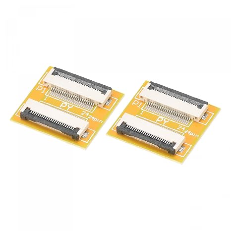 sourcing map FFC FPC Extension Board PCB Extend ZIP HDD Connector 24 Pin 0.5mm Pitch Single Side for LCD 3D Printer Camera DVD TV Laptop Audio Pack of 2