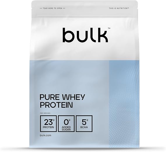 Bulk Pure Whey Protein Powder, Vanilla, 5kg