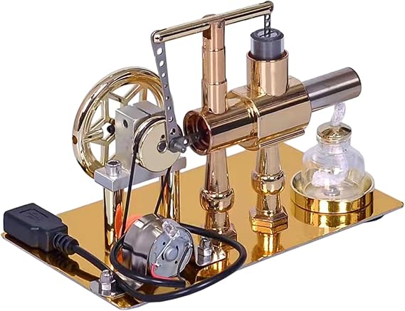 Metal Sterling Engine Model Physics Science Experiments Physics Science Experiments Hot Air Motor Kit Teaches Electric Generator