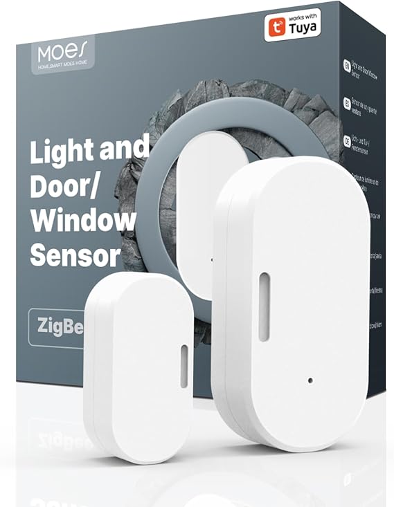MOES ZigBee Door Window Sensor Light Sensor Hub Required
