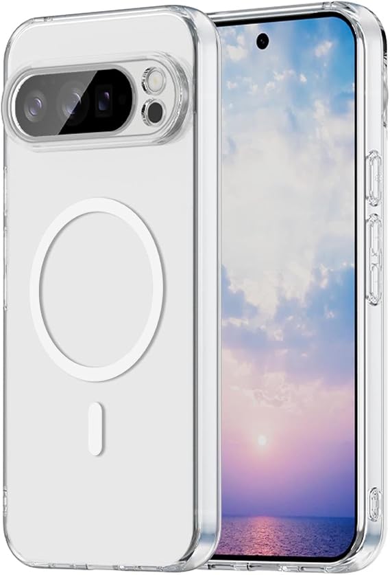 Microsonic Google Pixel 10 Pro XL için Kılıf MagSafe Clear Sararmaz Şeffaf [Pixel 10 Pro XL ile Uyumlu Kılıf - Şeffaf]