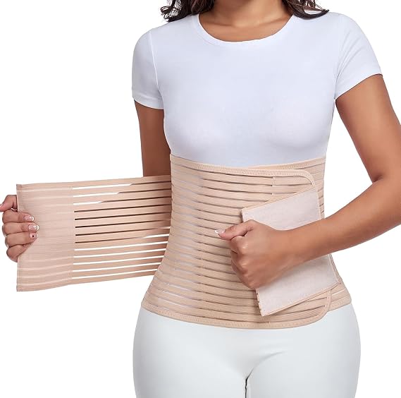 MAMODY Abdominal Binder Compression Belly Wrap for Postpartum Recovery