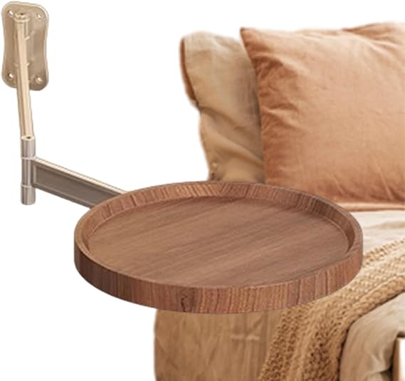 Duvara katlanabilir yardımcı masa, 180 ° döner tepsi, küçük uzatılabilir merkez masası, oturma odası, mutfak ve evde ofis için | Modern tasarım, 28 cm (1 adet)