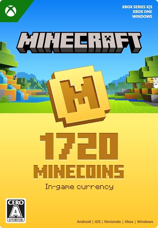 Minecraft マインコインパック 1,720 Minecoins|Xbox One|Windows 10|Nintendo Switch対応|オンラインコード版