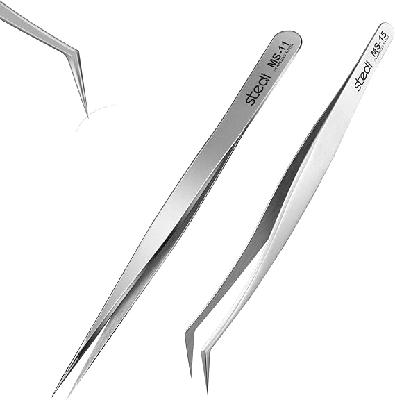 Stedi Model Hobby Making Tweezers,Ultra-Precision Tweezers, 2PCS