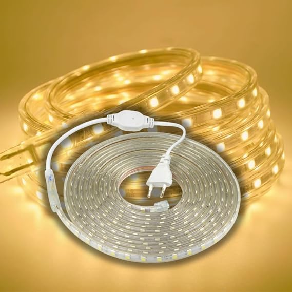 Hortum Şerit Led Dış Ortam, Bahçe, Açık Alan Aydınlatma 220v Fişli SB-6539 (Gün Işığı, 20 Metre) [Enerji Sınıfı A]