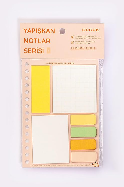 Turuncu Yapışkan Not Seti • Post-it • Sticky Note