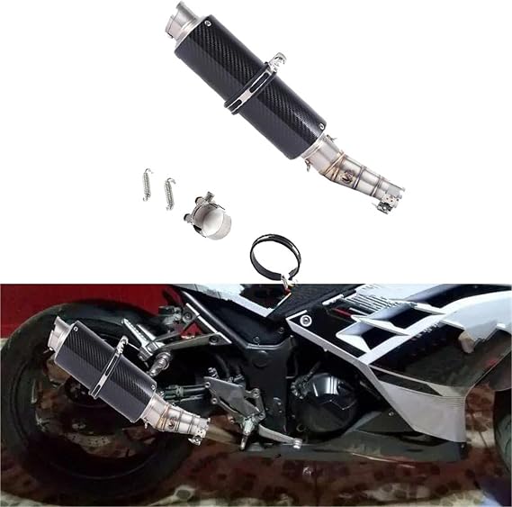 排気アクセサリー バイク用エキゾーストパイプ ステンレス製マフラー サイレンサー に適合するカワサキ に適合するニンジャ 300 2013 2014 2015 2016
