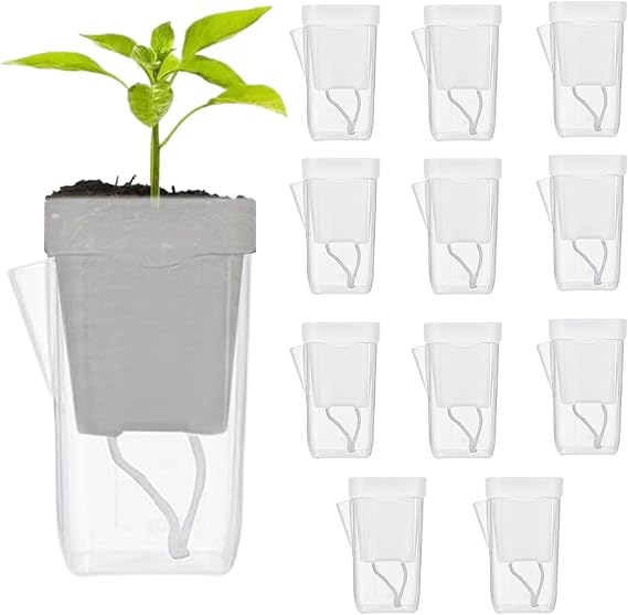 Self Watering Pot 12 Pieces with Water Level Indicator Hydroponic Planter