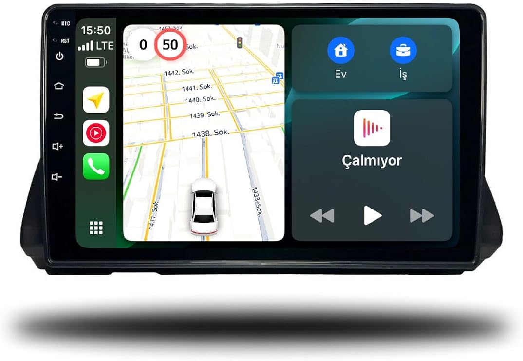 MarTechno Android Multimedya 4GB RAM 64GB Hafıza Renault Taliant 2021-2024 ile uyumlu