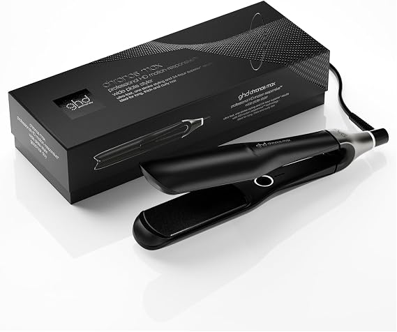 Ghd Chronos Max Wide Plate Hair Straightener, Black