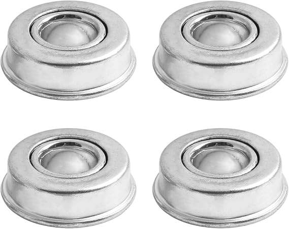 4 PCS Wheel Bearings 12.7x28.6x11mm Compatible with for HONDA Lawn Mower HR215 HRB536 5221 Part 91055-VA4-003 741-0180 741-0262 Low Friction Design Silver