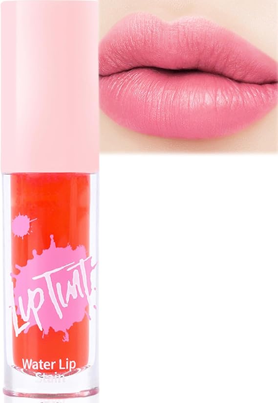 Waterproof Lip Tint - Long Lasting, High Pigmented Lip Stain, Quick Dry, Non-Stick Cup, Hydrating Lip Stain, Smooth & Easy to Apply Lip & Cheek Water Tint