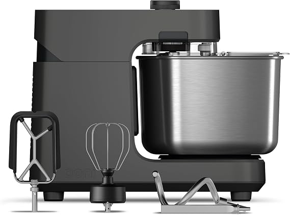Ooni Halo Pro Spiral Mixer - Dough Stand Mixer with Attachments, 7.3 Quart Capacity and 58 Speed Settings - Charcoal Grey