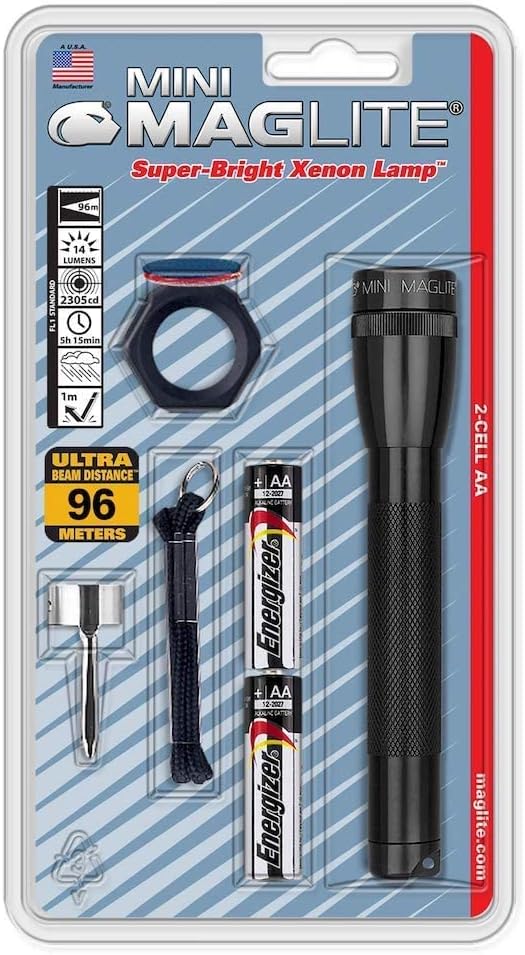 MAG-Lite M2A01C Mini Mug 2A Combo Pack, Black