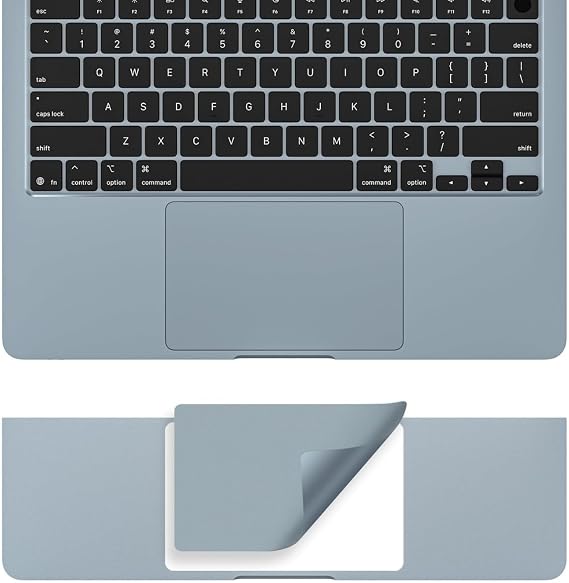 McStorey MacBook Air 15.3 İnç Trackpad Koruyucu ve Palm Koruyucu A2941 A3114 A3241 A3448 Uyumlu M2 M3 M4 M5 Avuç İçi Koruma Setİ Gök Mavisi