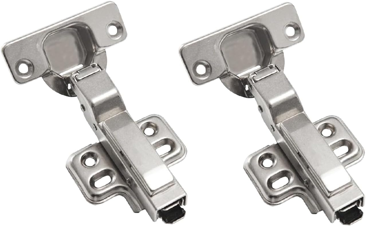 1 Pair Half Camel Brake Reciprocating Cabinet Furniture Cover Hinge Decelerator Stone Hinge