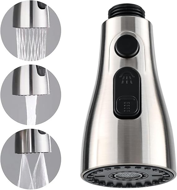 3 Function Kitchen Tap Spray Head Replacement Part,Pull Out Tap Spray Head