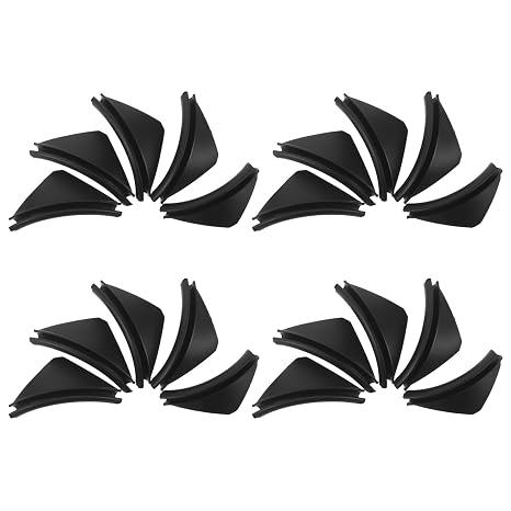 Gadpiparty Automatic Vending Machine Replacement Parts 20Pcs Black Plastic Scraper Extensions Enhanced Durability for Snack and Drink Coil Pusher System Accessories
