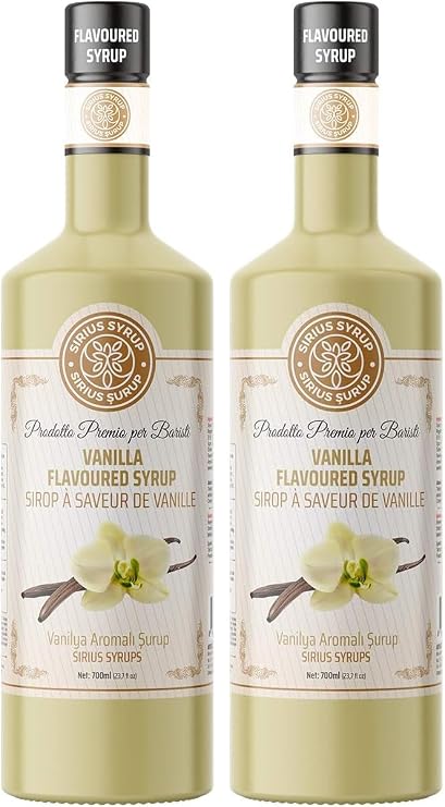 Sirius Premium Vanilya Aromalı Şurup 700 ml (2 paketi)