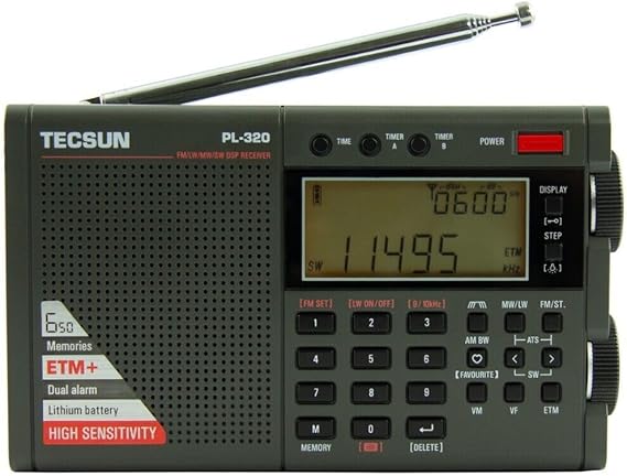 Tecsun Dijital PL320 AM/FM/LW/SW DSP Worldband Radyo