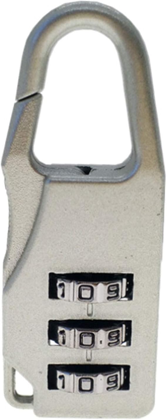 3 Dial Digit Number Code Password Combination Padlock for Travel Security Safe Easy to Reset Bag and Suitcase Safety Lock