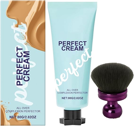 Perfect Complexion Set, Body Complexion Perfector with Brush, Body Coverage Perfector, Long-Lasting Waterproof Moisturiser Concealer, Transfer-Resistant (Tan)