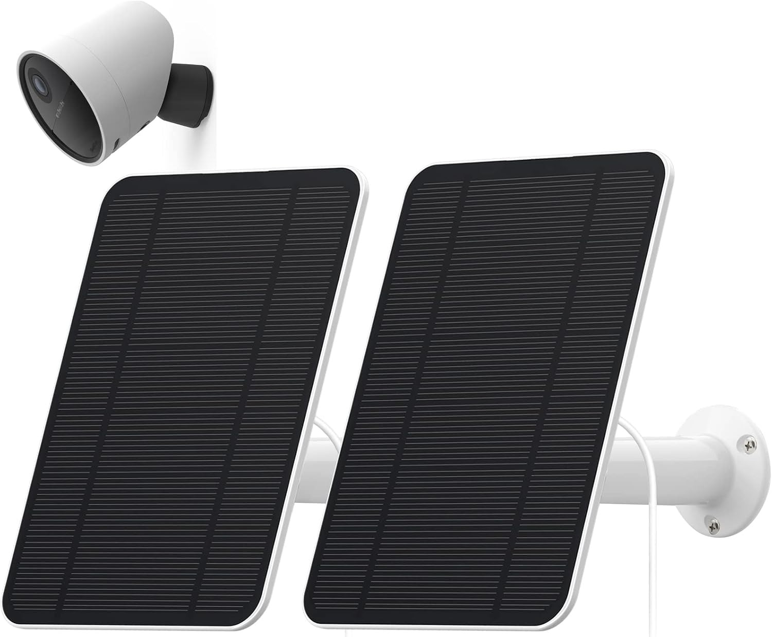 4W Solar Panel Compatible with SimpliSafe Outdoor Camera , Includes Secure Wall Mount, IP65 Weatherproof,13.1ft Power Cable 2