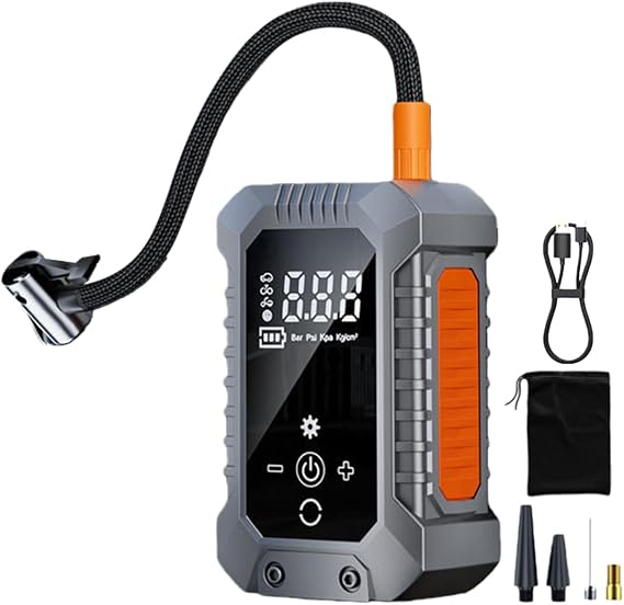 Air Pump for Car Tires Cordless Auto Shut-Off with LED Lights