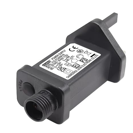 24V 6W String Lights Indoor-Outdoor Power Adapter for CZJUTAI JT-EL/FC-24V6W /4.5W /3.6W-IP20 Christmas Lighting, with Multifunction Control Button (ScrewSocket(Switched-mode) 24V6W 1 PCS) [W460]