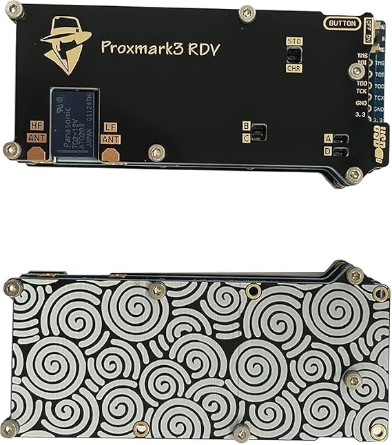 Proxmark3 RDV2 Pro Kit – Upgraded 512K Memory | Full NFC RFID Cloner & Reader/Writer | Supports 125kHz & 13.56MHz IC/ID Cards