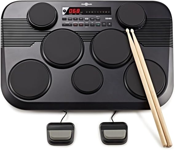 Gear4music Electronic Table Drum Pads for Adult Beginners
