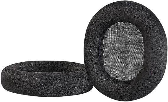 Steelseries Arctis 7/Arctis 5/Arctis 3/Arctis 1/ Arctis Pro Kayıpsız Kablosuz Oyun Kulaklığı, Yumuşak Hafızalı Sünger ve Nefes Alabilir Örgü Kumaş Kulak Pedleri Minder (Siyah)