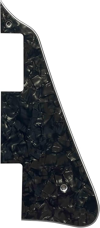 For Fits Les Paul All LP Style Guitar Pickguard (4 Ply Black Pearl)