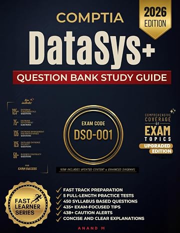 CompTIA DataSys+ Question Bank Study Guide