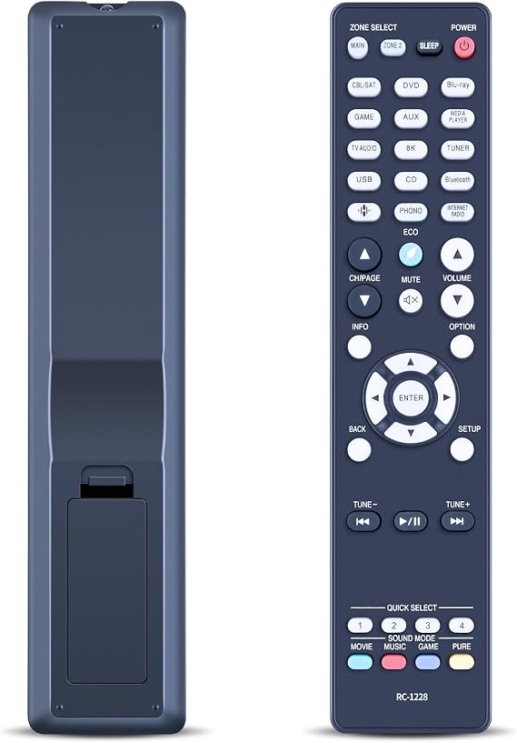 RC-1228 Remote Replaced for Denon AV Receiver AVR-X2500H AVRX2500H RC1228