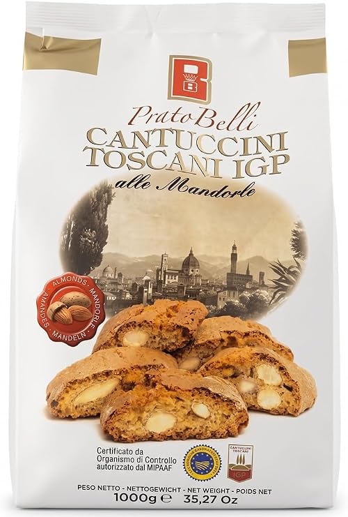 Belli - Almond Cantuccini Biscotti (1Kg) | Italian Gourmet Biscuits