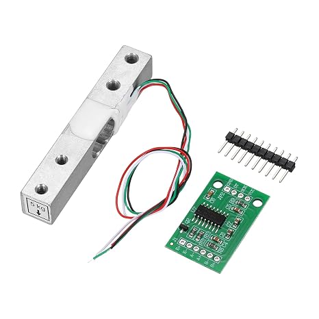 sourcing map Digital Load Cell Weight Sensor 5KG + HX711 20x33mm