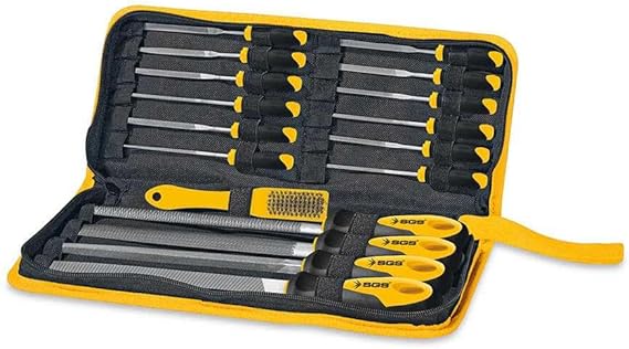 SGS 17 Parça Profesyonel Eğe Seti, Metal İşleme ve Taşlama İçin, Model SGS1355