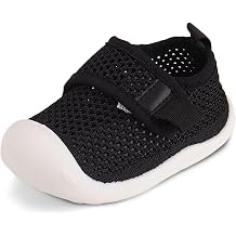 Breathable mesh shoes for babies and kids, with effortless secure hook and loop for chubby feet, perfect for indoor and outdoor beach