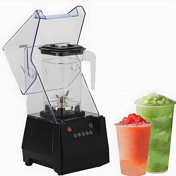 2200w Professional Blender, 5 Speed, 2000ml Bpa Free, 6-Blade Stainless Steel, Heavy Duty For Smoothies, Puree, Crushed Ice, Smoothies 110v