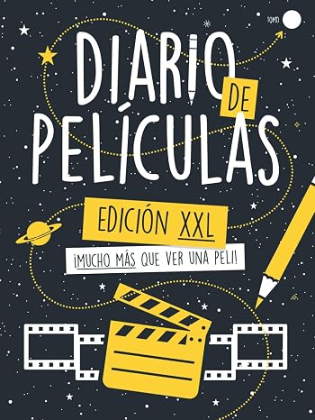 Diario de Películas - Edición XXL 120 Registros: ¡Mucho más que ver una peli! Un completo cuaderno de reseñas y momentos, con un toque de creatividad