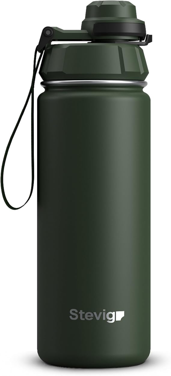1 Hand Leak-proof Sealed Steel Thermos 500 ml Green St-208