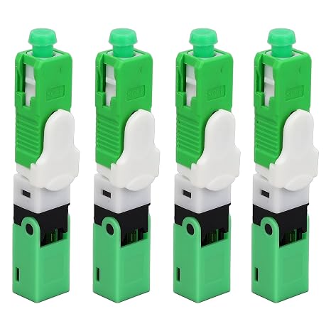 20 Sets Fiber Optic Cold Connector, Single Mode SC Fiber Optical Fast Connector, Low Insertion Loss Fiber Optic Quick Connector for FTTH Projects, Quick Installation
