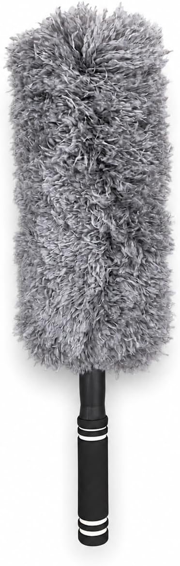 Krafz home Kaliteli Teleskopik Uzatılabilir Mikrofiber Yumuşak Başlıklı Toz Alma Fırçası, Püskülü Bükülebilir Dip Köşe Başlık, Boşluk Temizleme Ve Almak İçin Uzayabilir Fırça