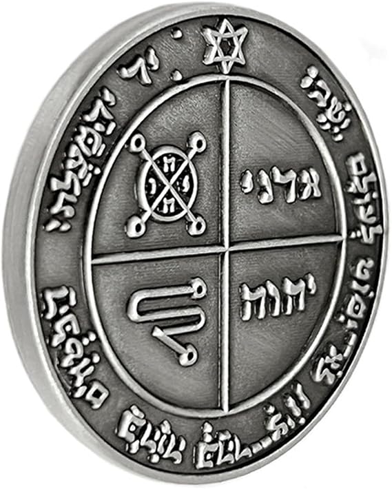 Antique Styles Solomon Coin Amulets for Meditations Spiritual Focuses and Home Decoration Display Ritual Meditations Coin