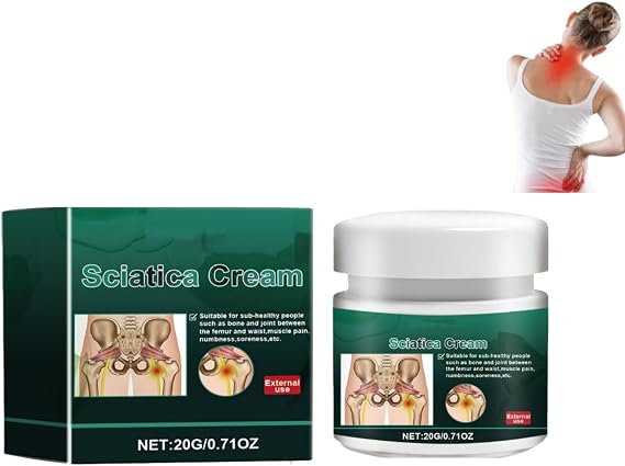 Sciatica Cream, 2026 New Cream for Sciatica, Professional Nerve Soothing Creams, Natural Ingredients, Relieve Body Pain, Quickly Repair, Suitable for All Parts of The Body