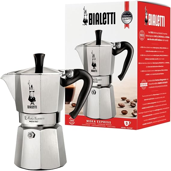 Bialetti Moka Express Espresso Makinesi, 9 Kişilik