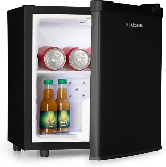 Klarstein Mini Fridge for Room 30 L Mini Fridge for Drinks Snacks & Cosmetics Small Mini Bar Small & Quiet Small Skincare Room & Office 5-15°C [Energy Class F]